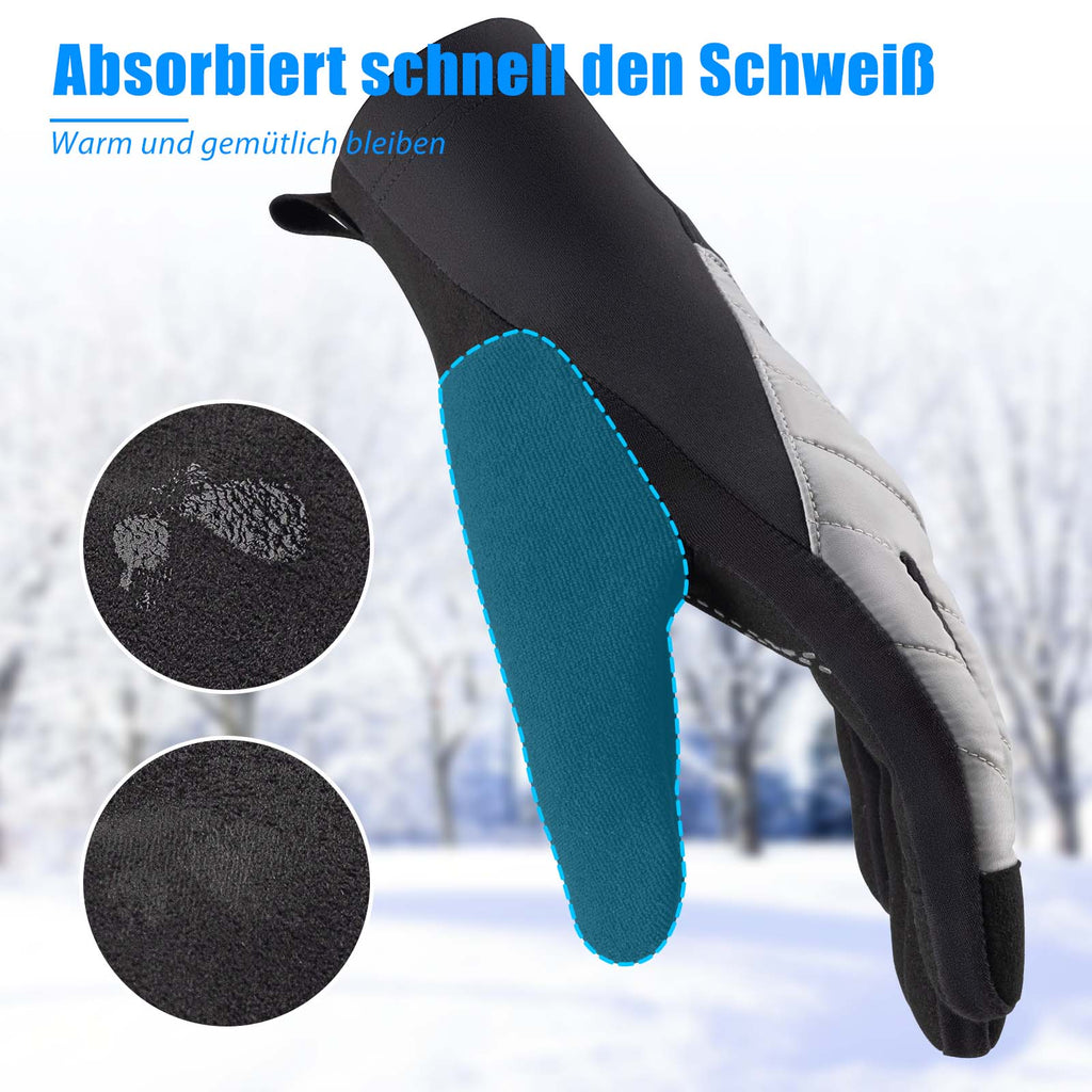 ROCKBROS Fahrradhandschuhe Winter/Herbst Vollfinger Thermo Sport Unisex