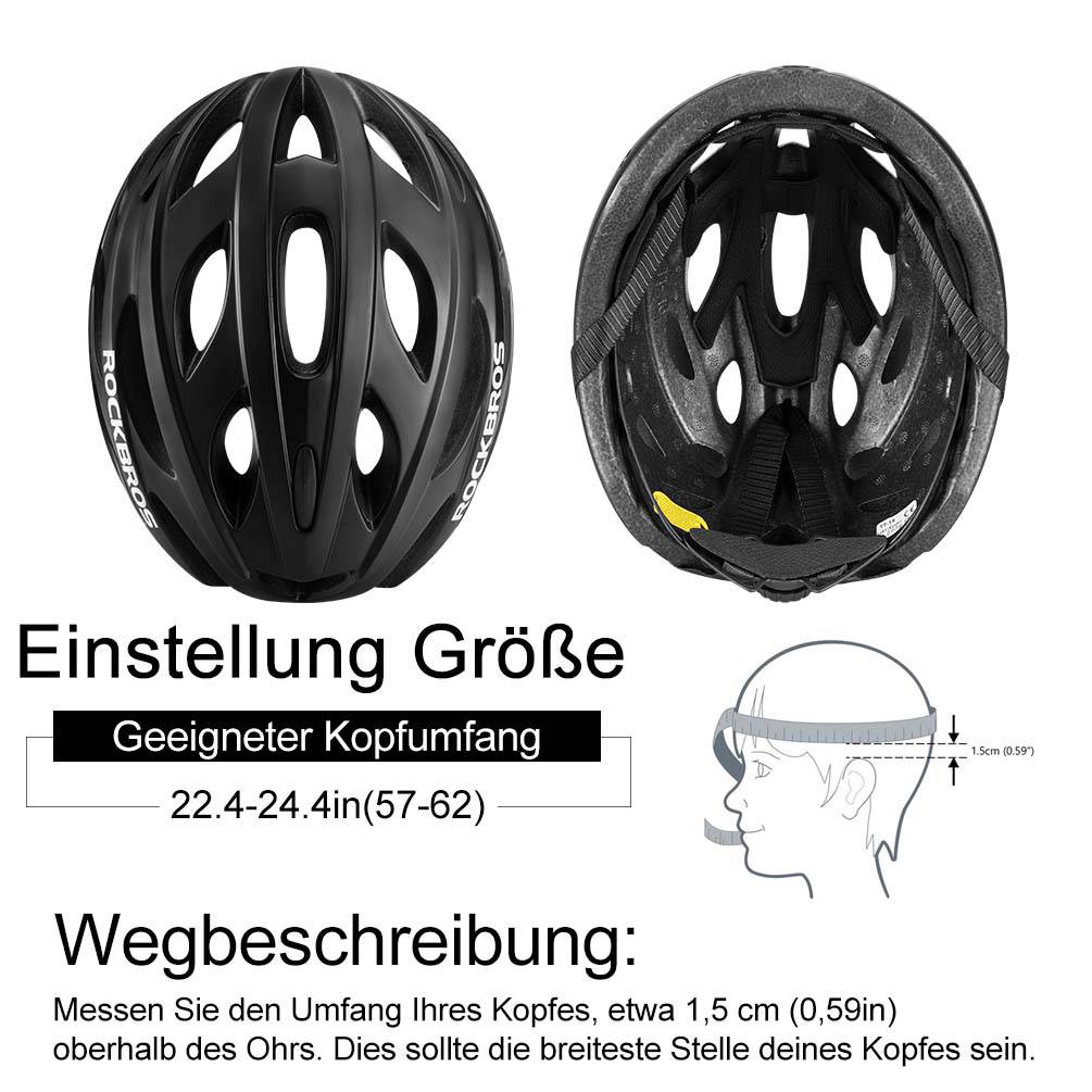 ROCKBROS Fahrradhelm mit integrierter abnehmbarer Magnetbrillen & Visier
