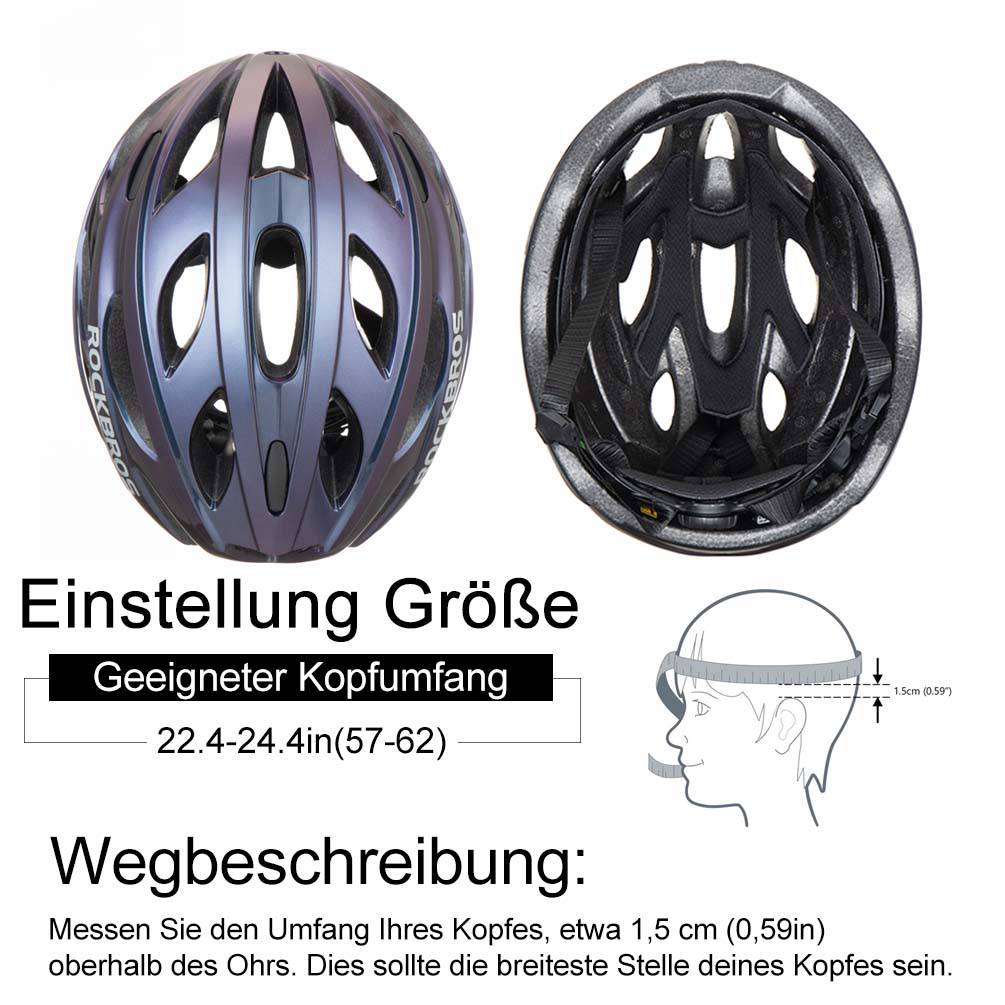 ROCKBROS Fahrradhelm mit integrierter abnehmbarer Magnetbrillen & Visier