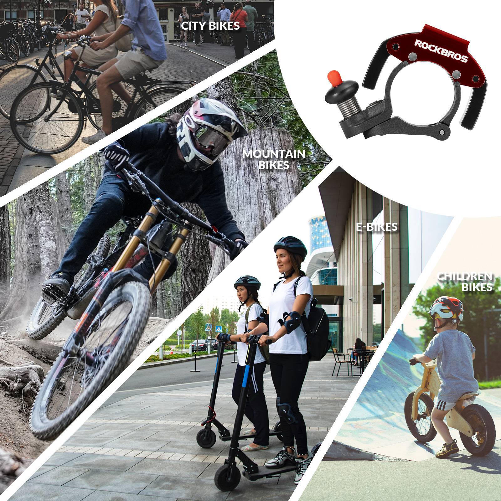 Mini Fahrradklingel 100dB für mehr Sicherheit