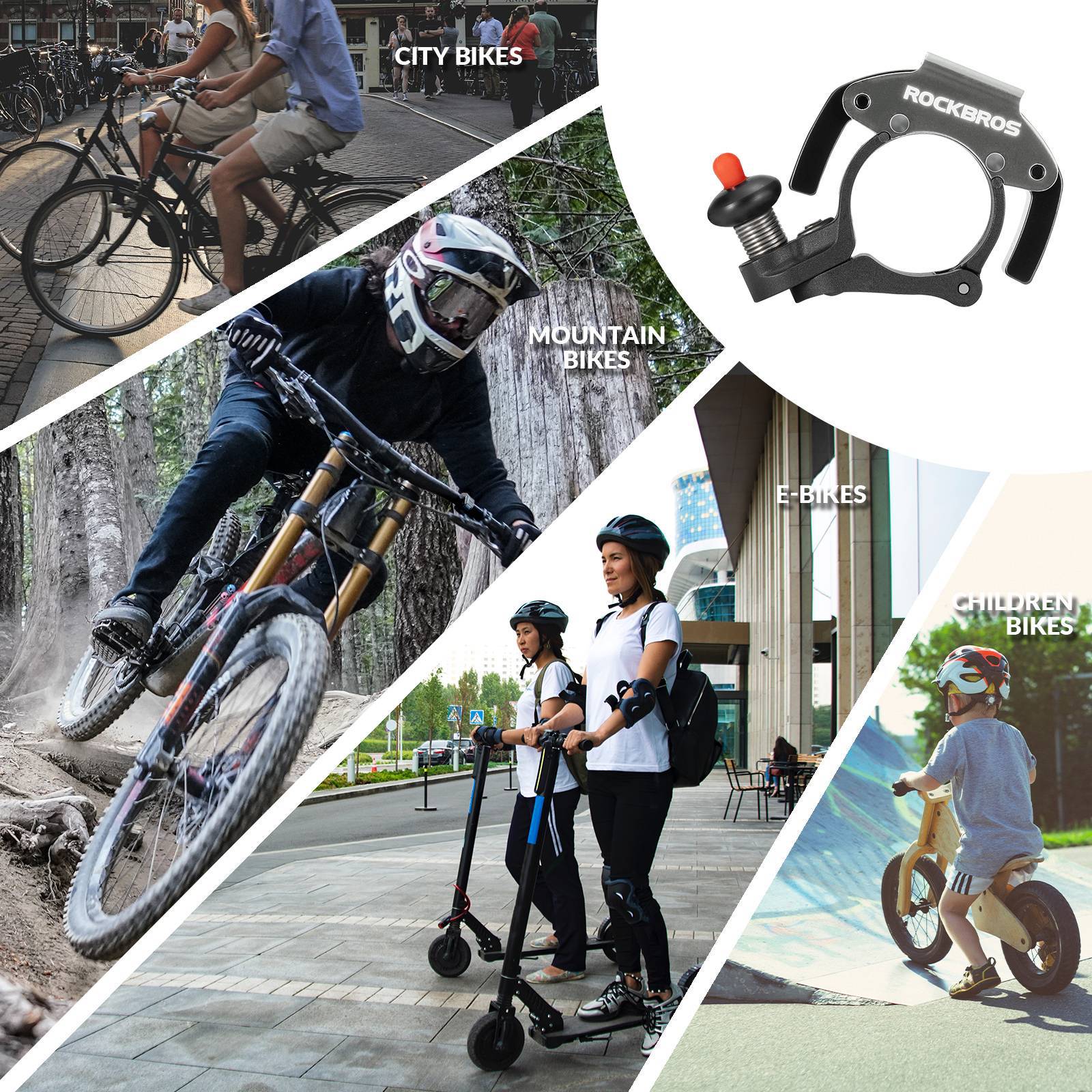 Mini Fahrradklingel 100dB für mehr Sicherheit