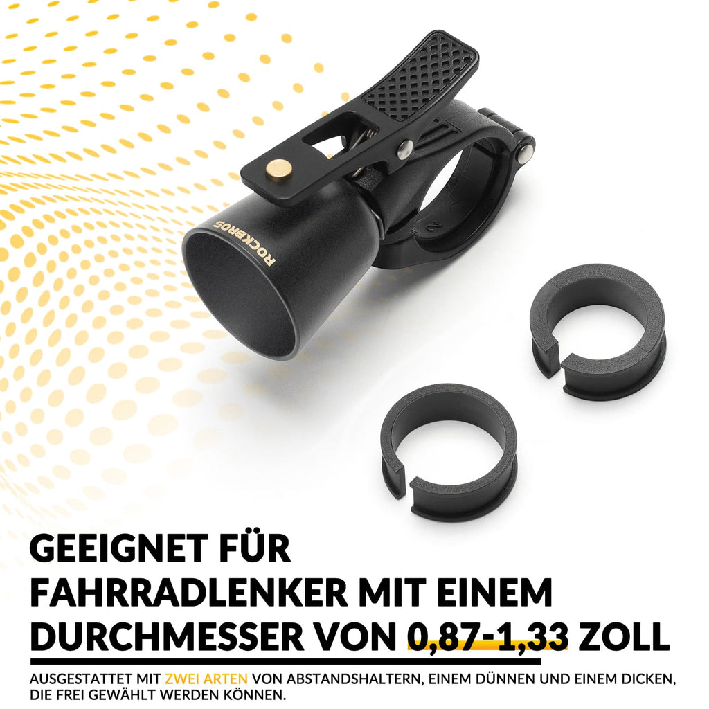 ROCKBROS Fahrradklingel Laut Retro Klingel für MTB Rennrad Vier Farben