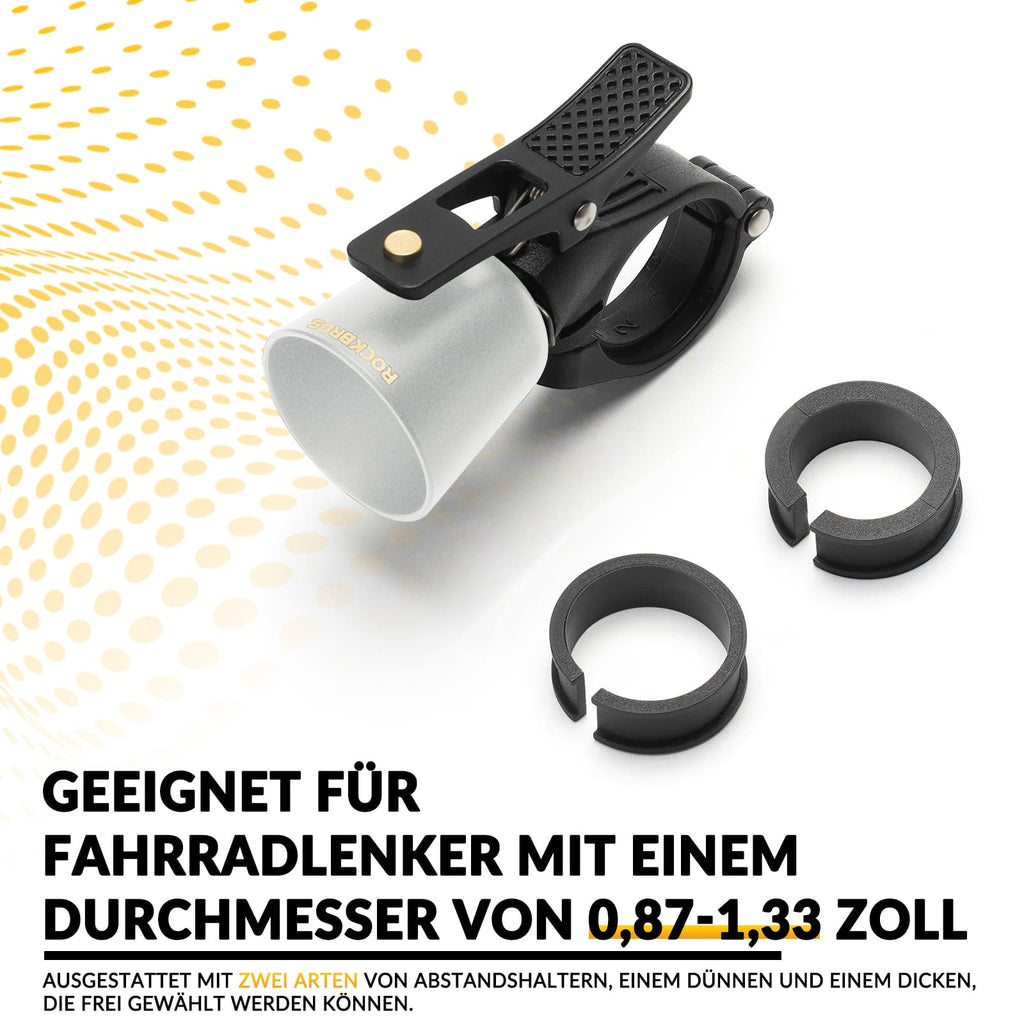 ROCKBROS Fahrradklingel Laut Retro Klingel für MTB Rennrad Vier Farben