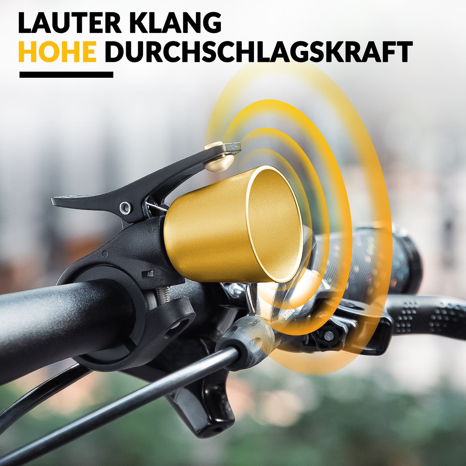 ROCKBROS Fahrradklingel Laut Retro Klingel für MTB Rennrad Vier Farben