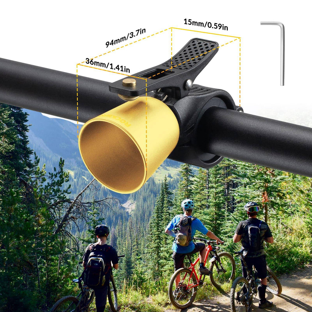 ROCKBROS Fahrradklingel Laut Retro Klingel für MTB Rennrad Vier Farben