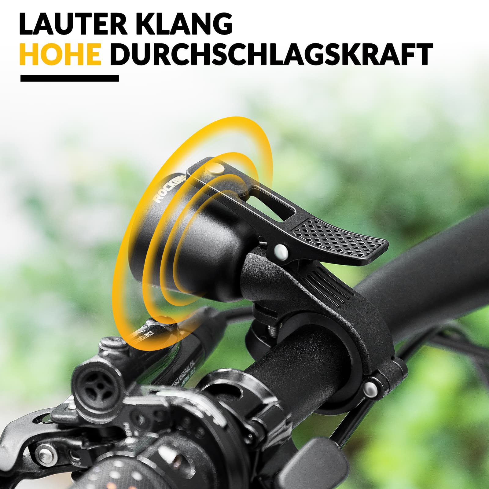 ROCKBROS Fahrradklingel Laut Retro Klingel für MTB Rennrad Vier Farben