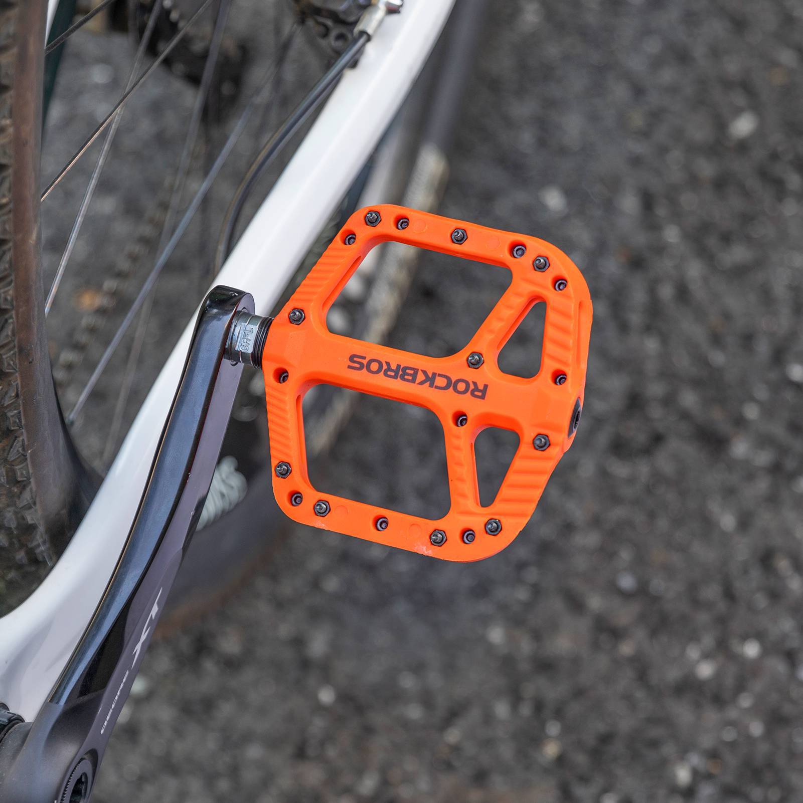 ROCKBROS Fahrradpedale Nylon Flat Pedale 9/16 Zoll mit 3 Bearing