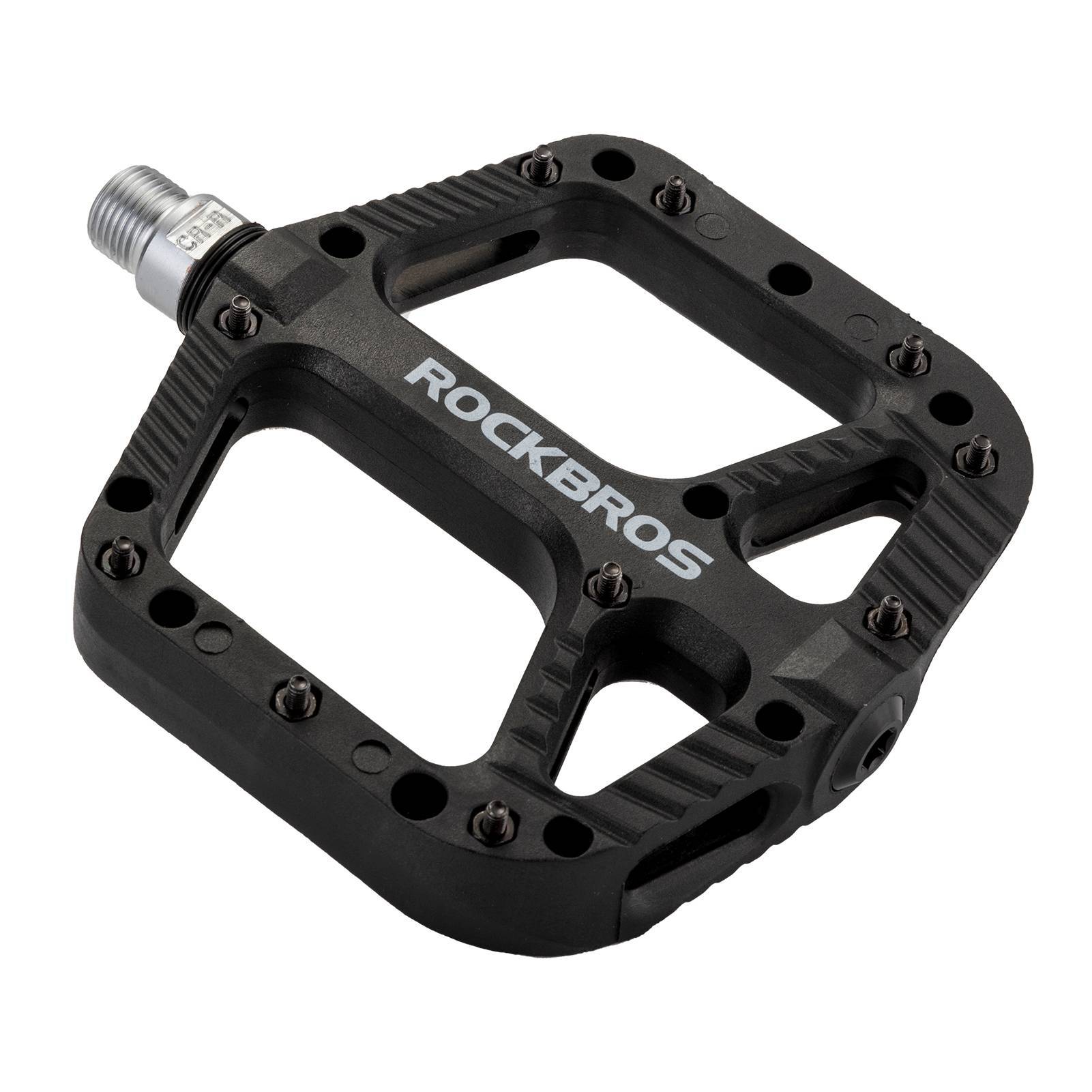 ROCKBROS Fahrradpedale Nylon Flat Pedale 9/16 Zoll mit 3 Bearing