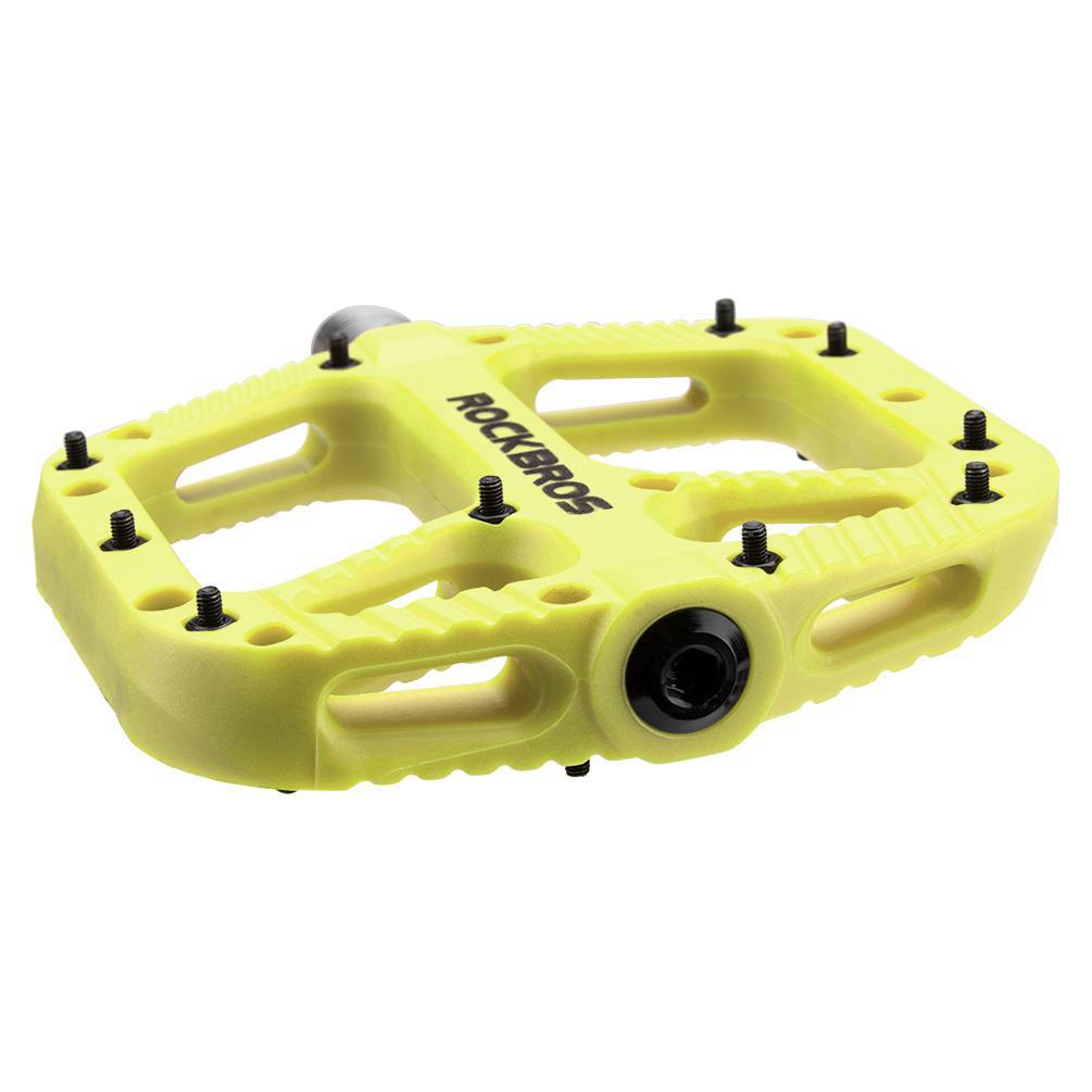 ROCKBROS Fahrradpedale Nylon Flat Pedale 9/16 Zoll mit 3 Bearing
