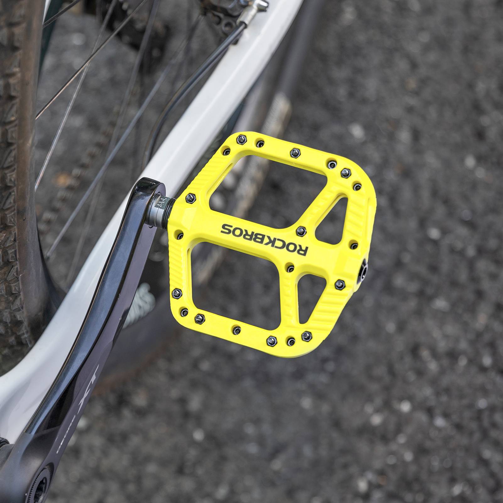 ROCKBROS Fahrradpedale Nylon Flat Pedale 9/16 Zoll mit 3 Bearing