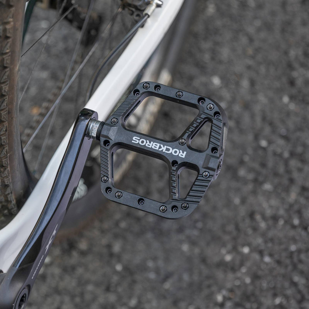 ROCKBROS Fahrradpedale Nylon Flat Pedale 9/16 Zoll mit 3 Bearing