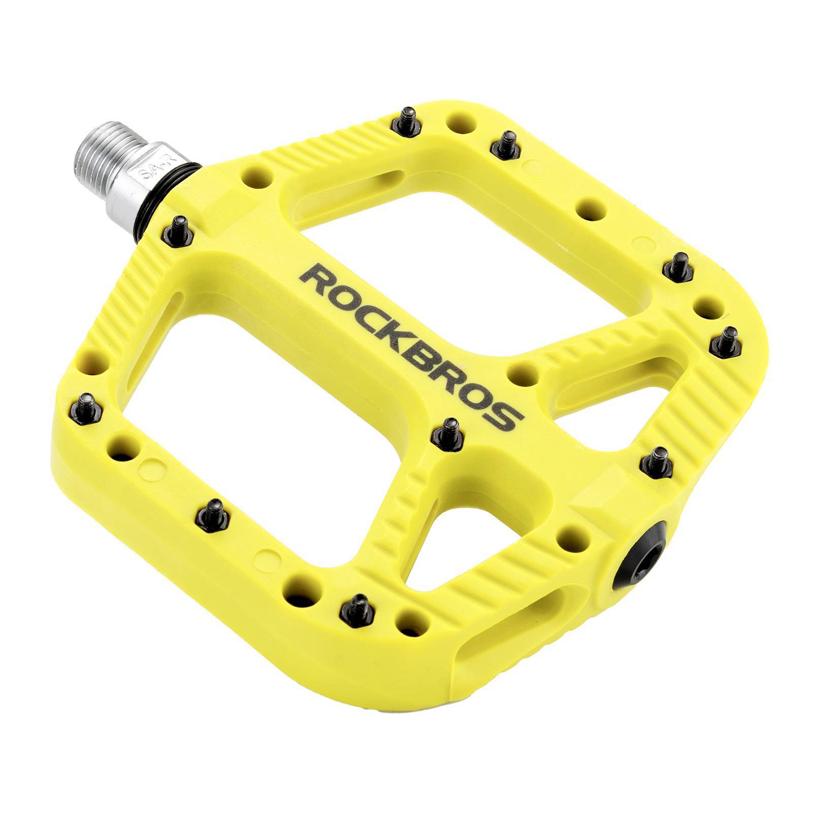 ROCKBROS Fahrradpedale Nylon Flat Pedale 9/16 Zoll mit 3 Bearing