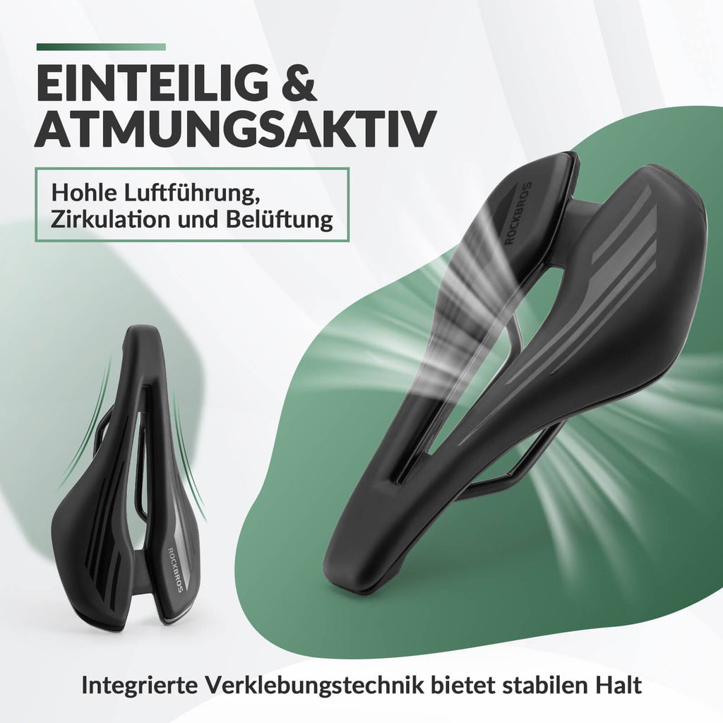 ROCKBROS Fahrradsattel Ergonomisch Fahrradsitz Atmungsaktiver 14,5 * 25cm