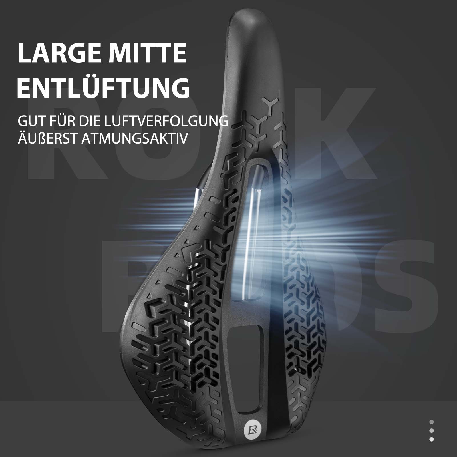 ROCKBROS Fahrradsattel ergonomischer Fahrrad Sattel für Rennrad & MTB