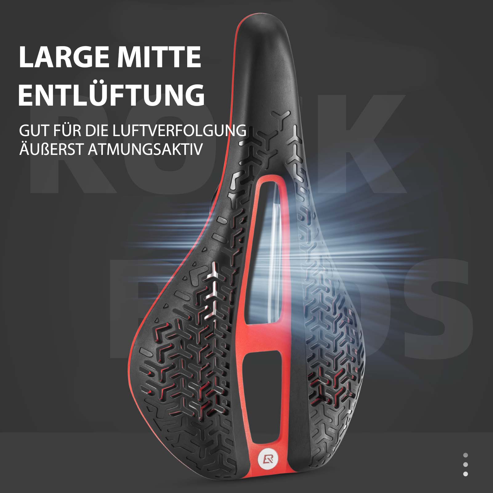 ROCKBROS Fahrradsattel ergonomischer Fahrrad Sattel für Rennrad & MTB