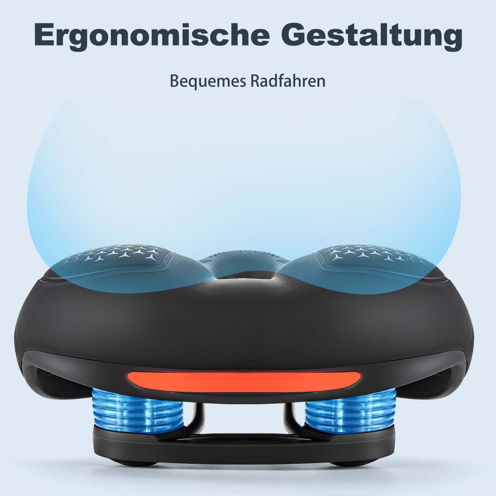 ROCKBROS Fahrradsattel Memory Foam Atmungsaktiv Gel Sattel