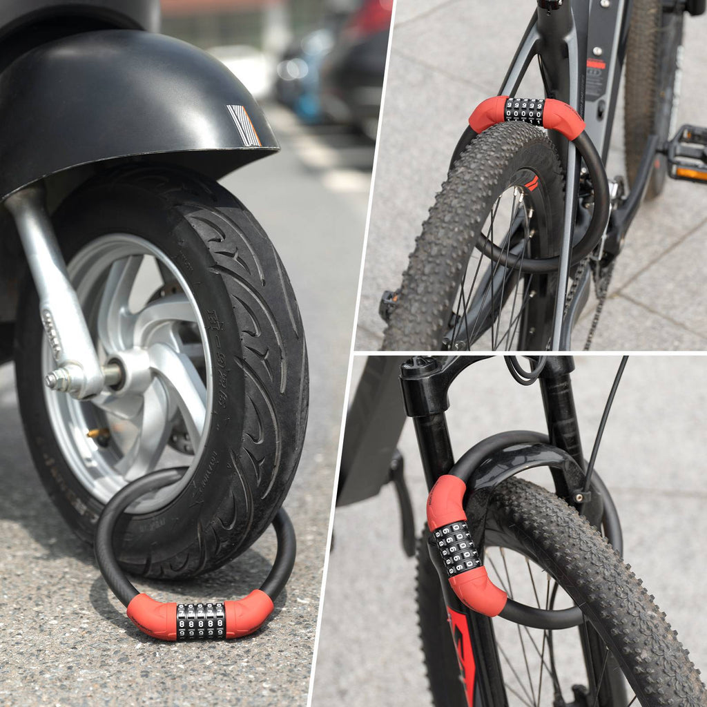 ROCKBROS Fahrradschloss 5-stelliges Kabelschloss