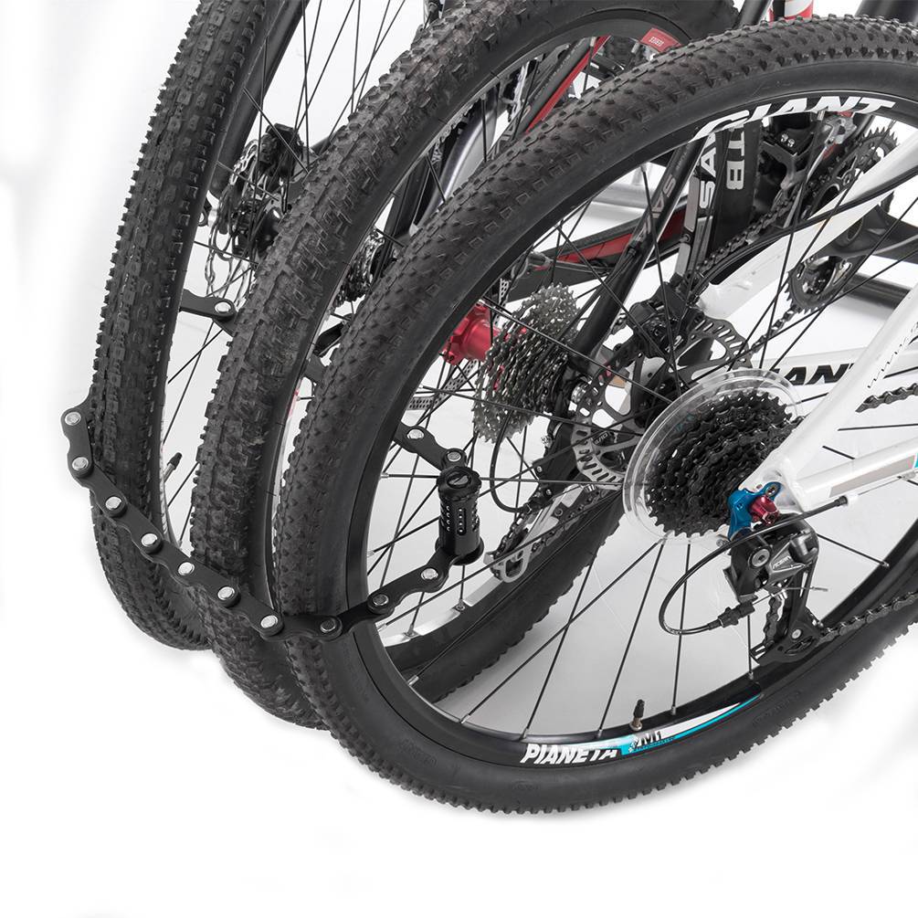 ROCKBROS Fahrradschloss Faltschloss 70 cm Lang Schwarz