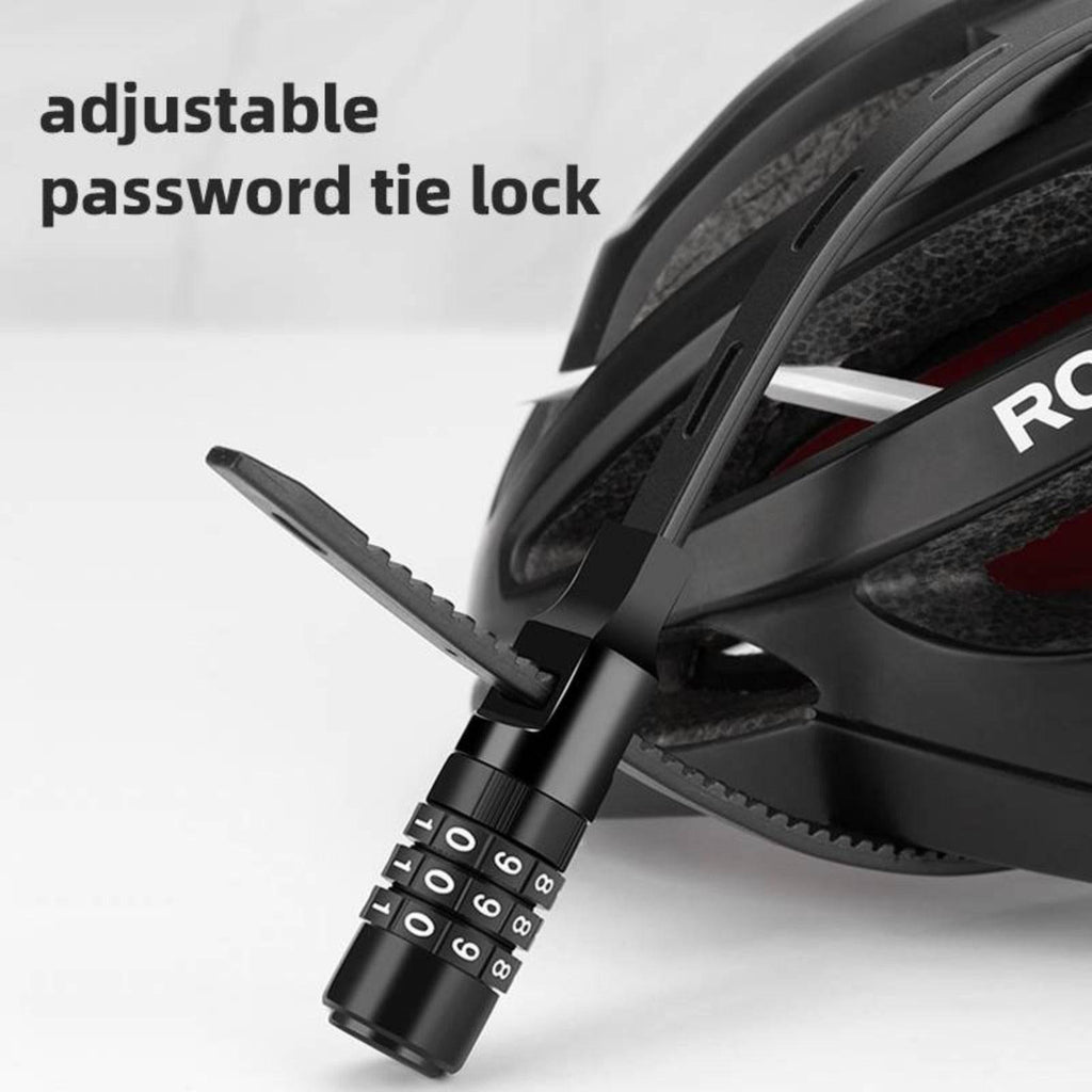 ROCKBROS Fahrradschloss Multifunktion mit Zahlencode Helmschloss