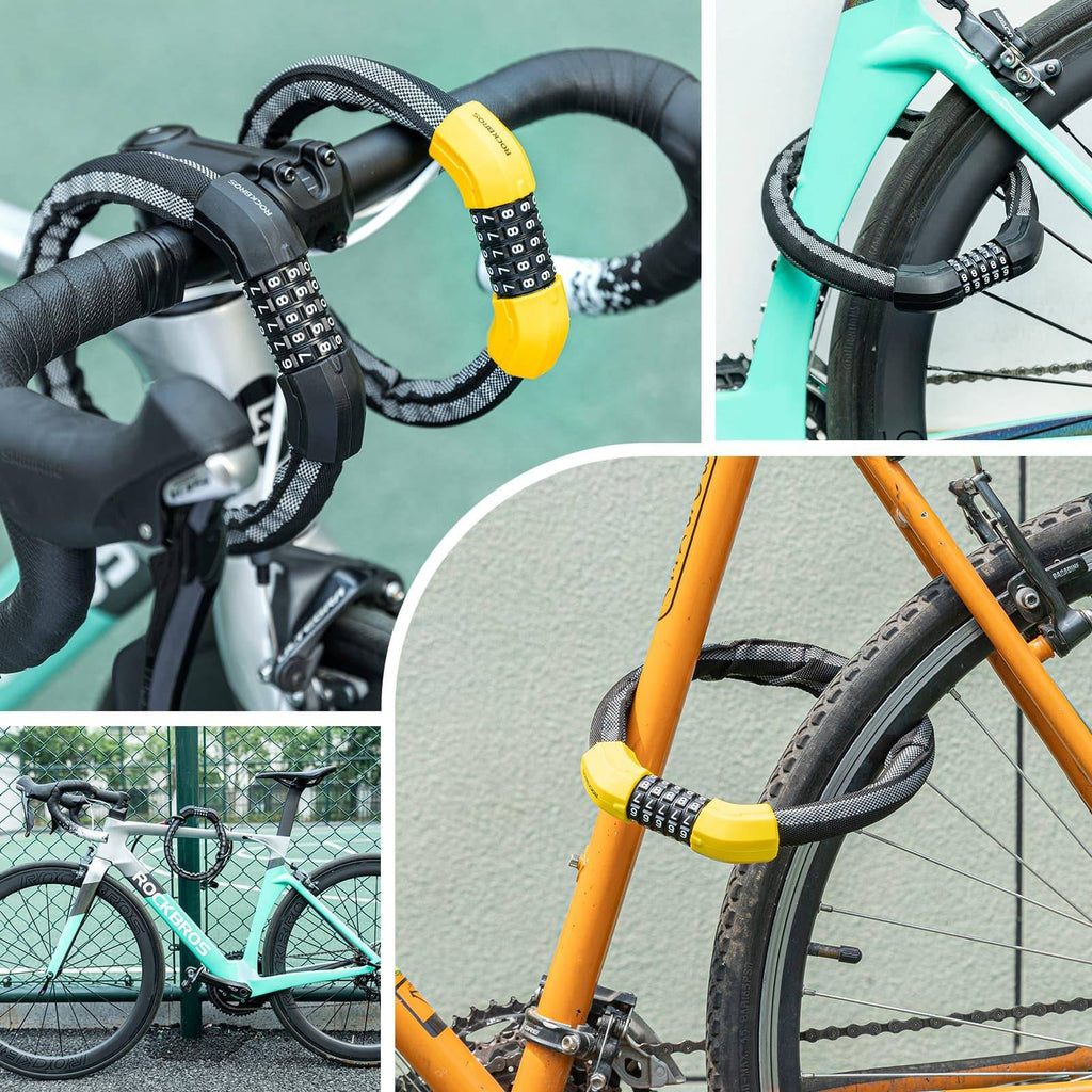 ROCKBROS Fahrradschloss Zahlenschloss 19mm Dickes