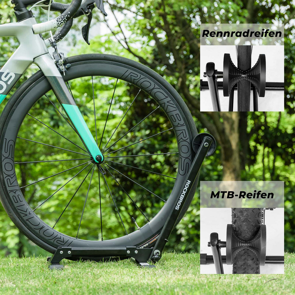ROCKBROS Fahrradständer Faltbar aus Aluminium Einseitiger Fahrradständer