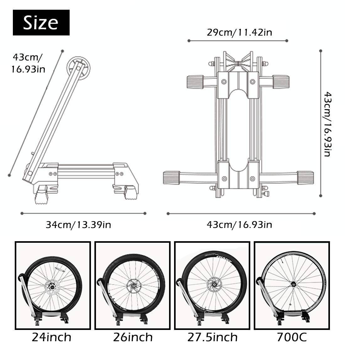 ROCKBROS Fahrradständer Hinterradständer Faltbar aus Aluminium