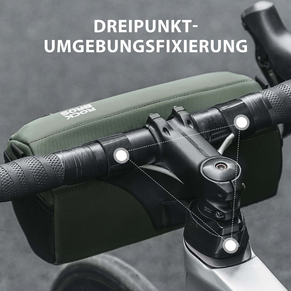 ROCKBROS Fahrradtasche Lenkertasche 2,2L mit Schultergurt in 6 Farben
