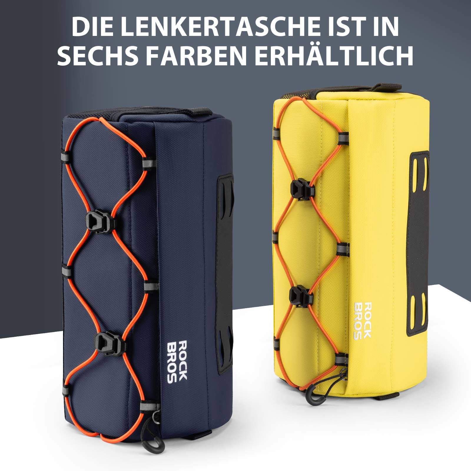ROCKBROS Fahrradtasche Lenkertasche 2,2L mit Schultergurt in 6 Farben