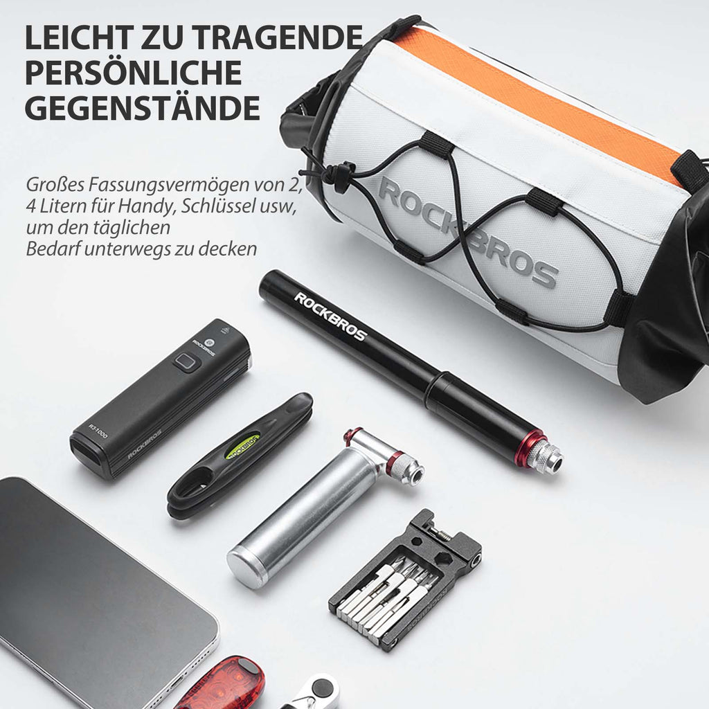 Fahrradtasche Lenkertasche Aufbewahrungstasche mit Schultergurt