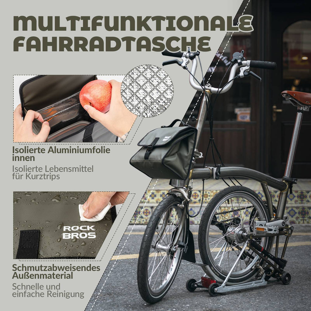 ROCKBROS Fahrradtasche Lenkertasche Fronttasche mit Schultergurt