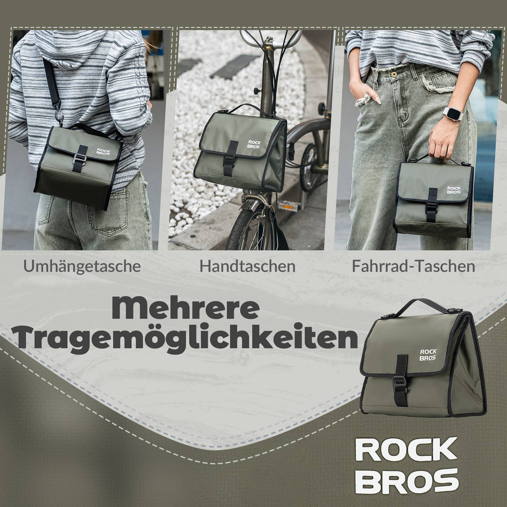 ROCKBROS Fahrradtasche Lenkertasche Fronttasche mit Schultergurt