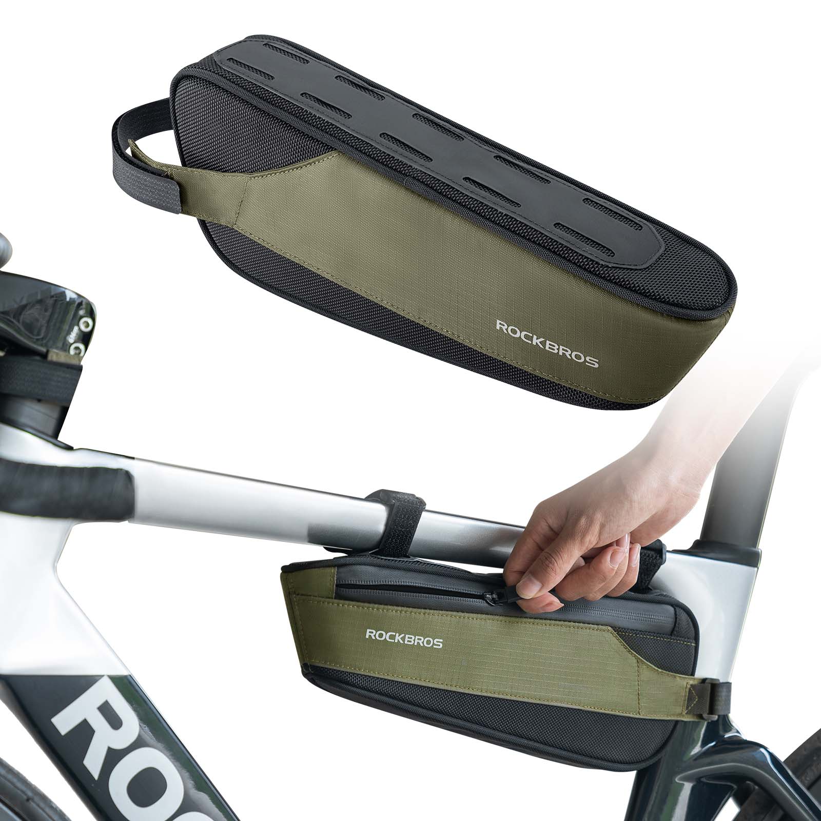 ROCKBROS Fahrradtasche Reflektierende Kapazität von 1,4L Rahmentasche
