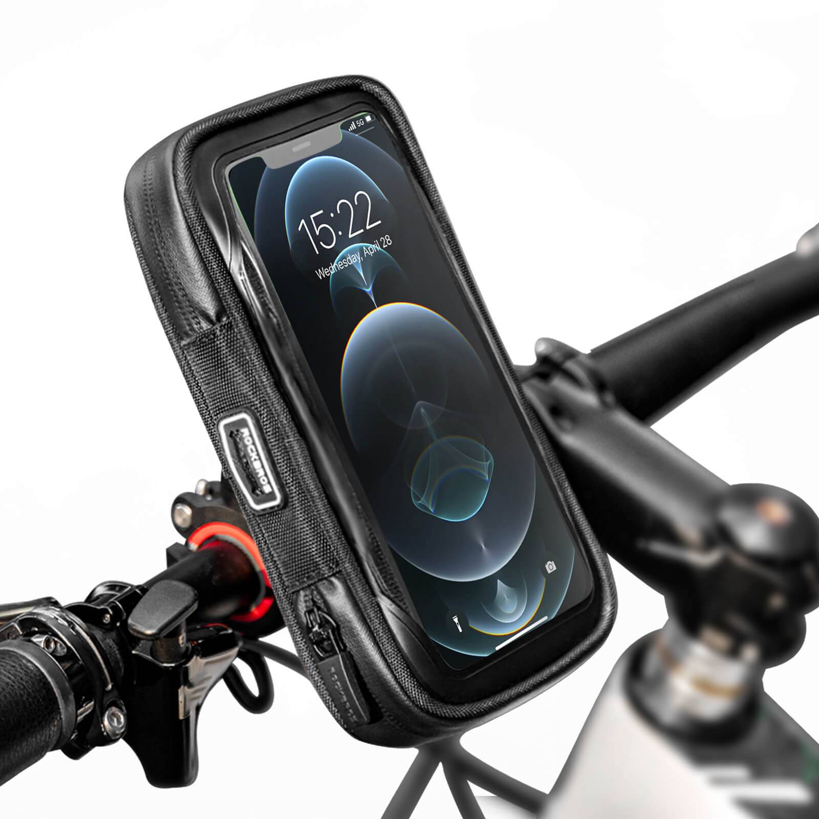 ROCKBROS Fahrradtasche Wasserdicht Handytasche Drehbar für Handy 4.7-6 Zoll