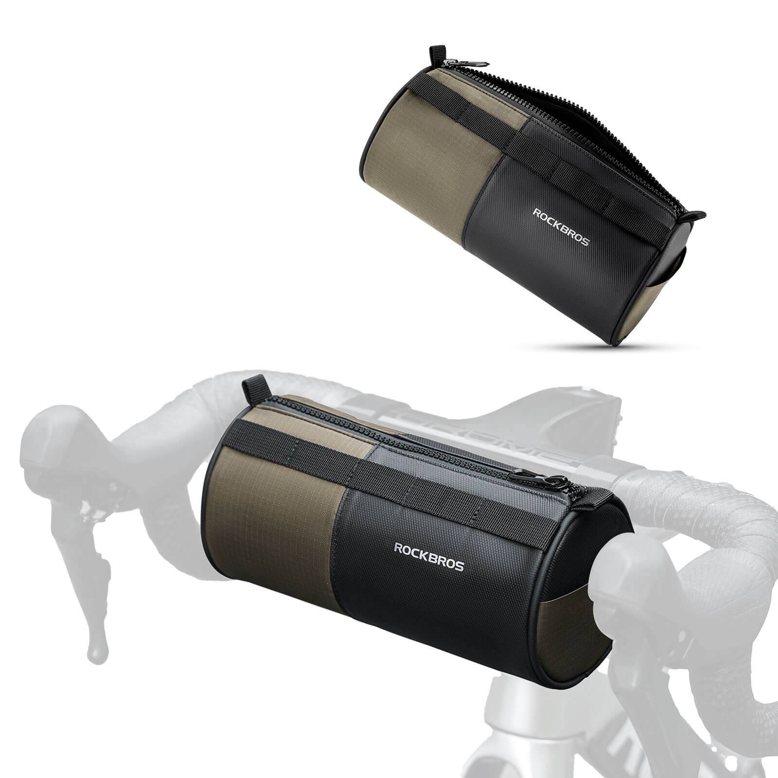 ROCKBROS Fahrradtasche Zylindrische Lenkertasche 1,7L mit Schultergurt