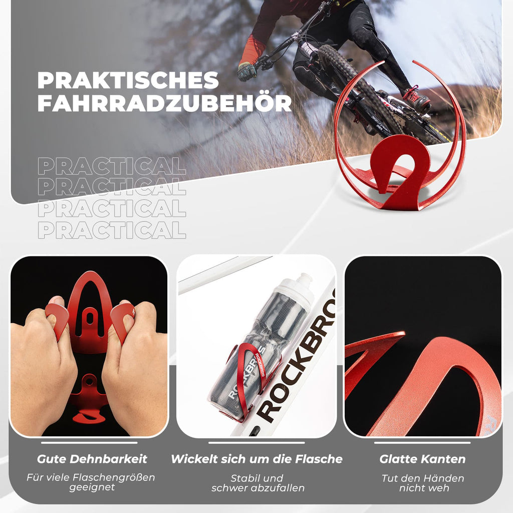 ROCKBROS Flaschenhalter Fahrradzubehör Fahrrad Leicht Getränkehalter Befestig