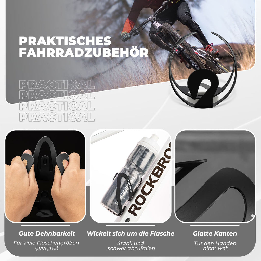 ROCKBROS Flaschenhalter Fahrradzubehör Fahrrad Leicht Getränkehalter Befestig