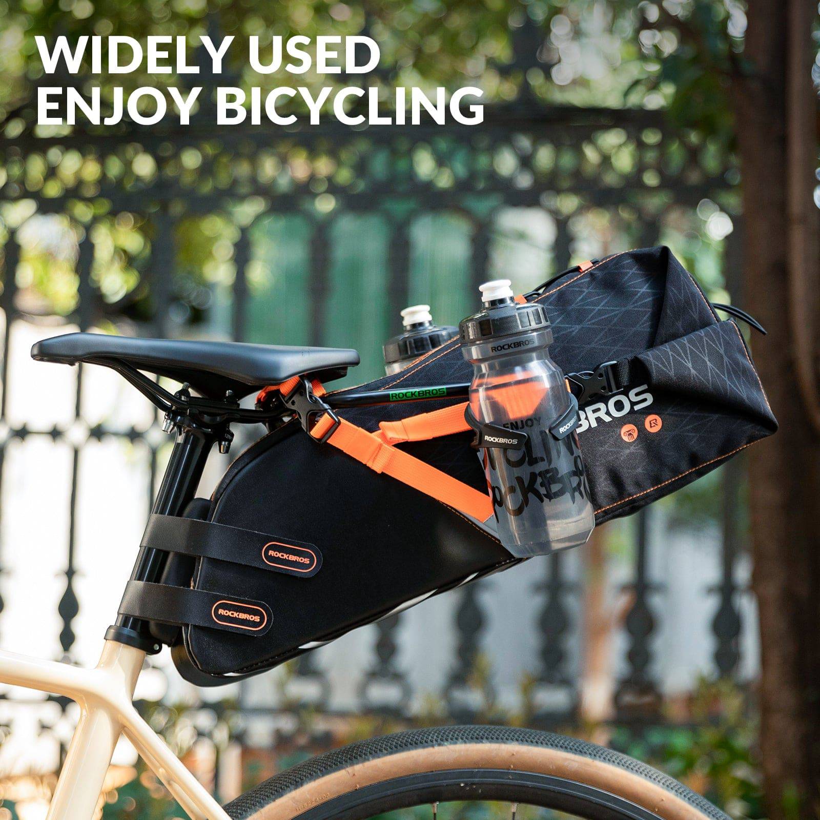 ROCKBROS Flaschenhalter & Stabilisator Stütze für Fahrrad Satteltasche