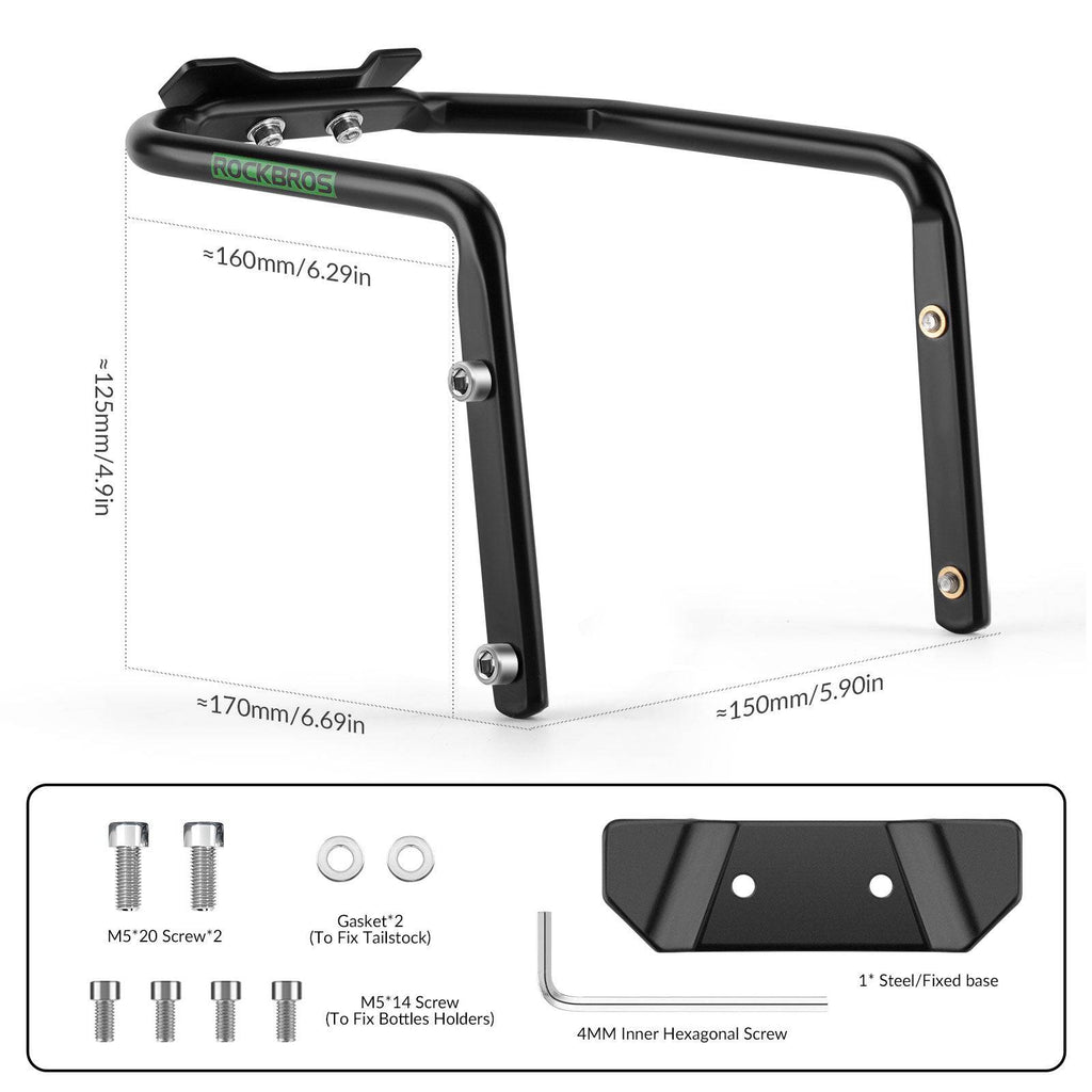 ROCKBROS Flaschenhalter & Stabilisator Stütze für Fahrrad Satteltasche