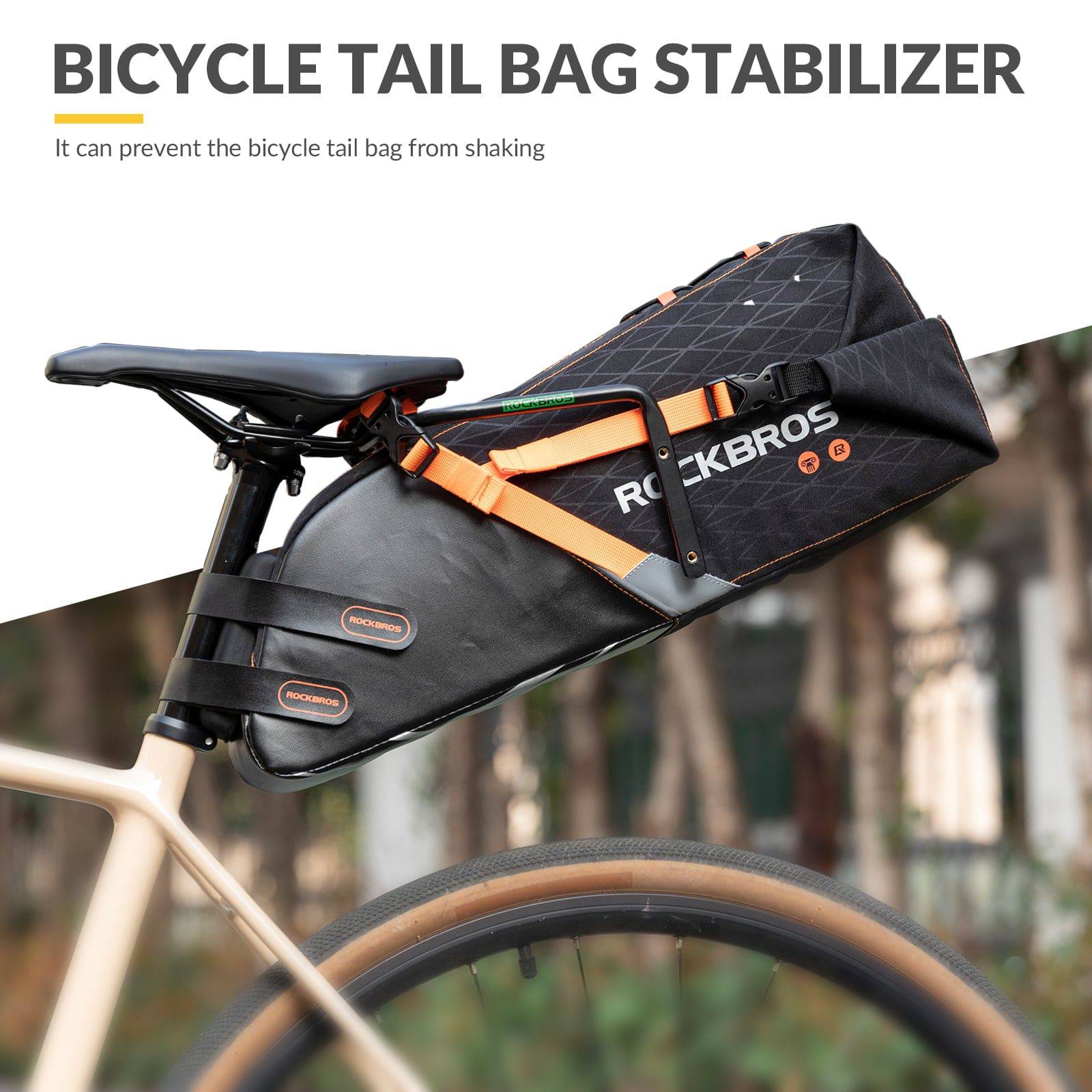 ROCKBROS Flaschenhalter & Stabilisator Stütze für Fahrrad Satteltasche