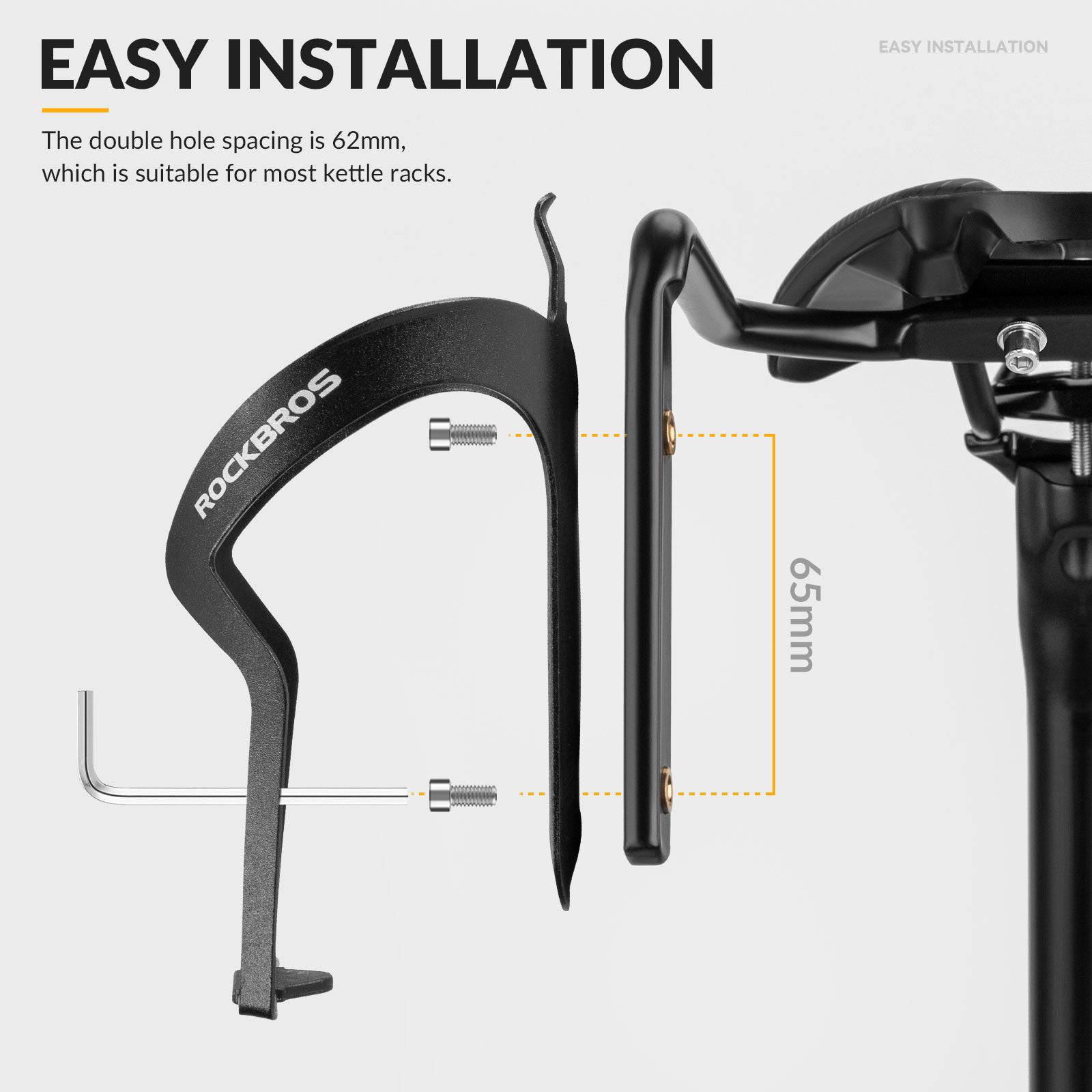 ROCKBROS Flaschenhalter & Stabilisator Stütze für Fahrrad Satteltasche