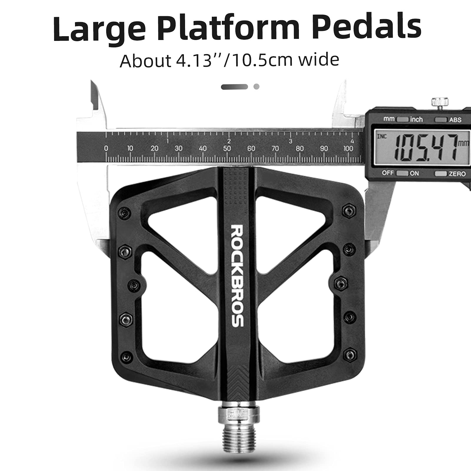 ROCKBROS Flat pedale 9/16 aus Nylon 3 Sealed Bearings rutschfest