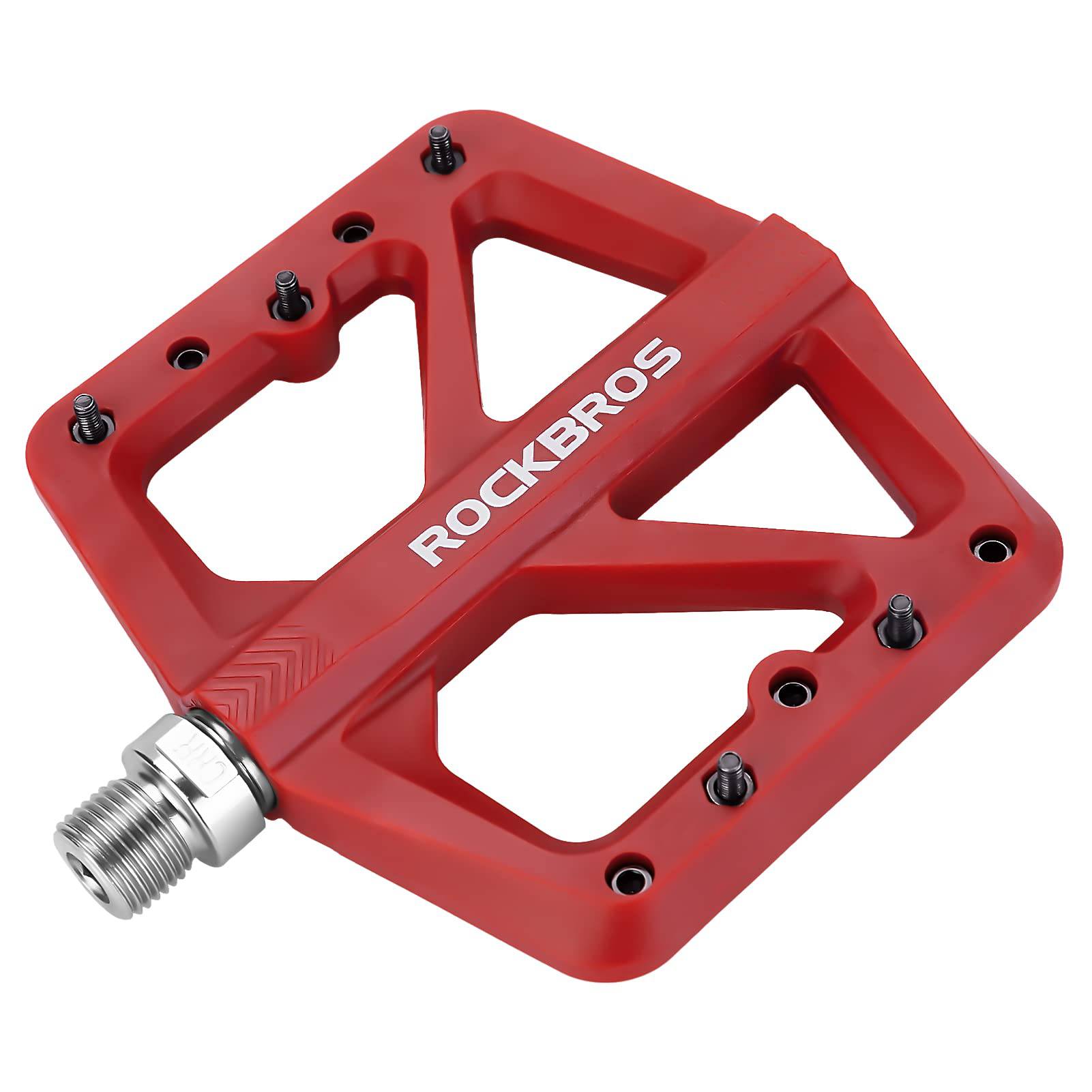 ROCKBROS Flat pedale 9/16 aus Nylon 3 Sealed Bearings rutschfest