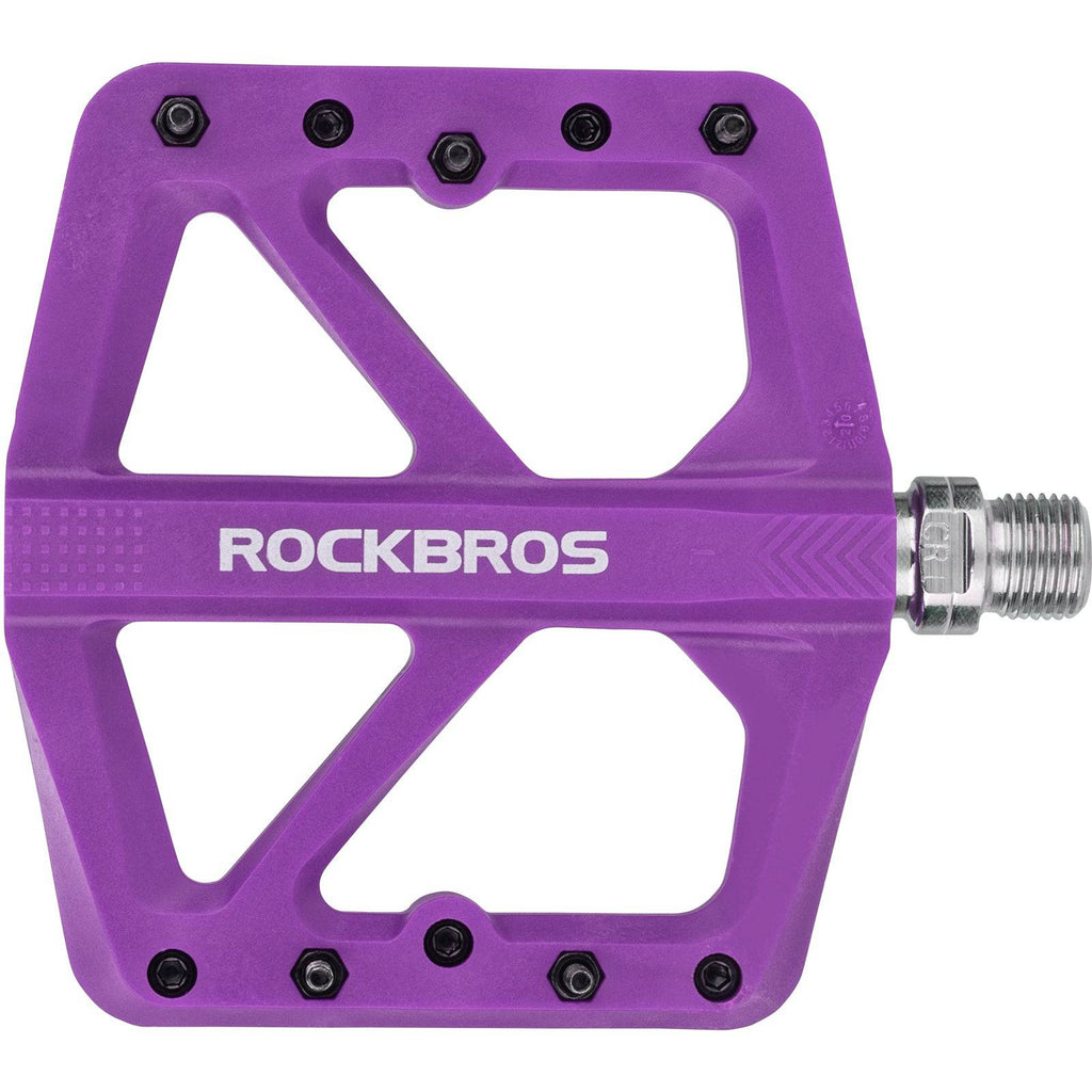 ROCKBROS Flat pedale 9/16 aus Nylon 3 Sealed Bearings rutschfest