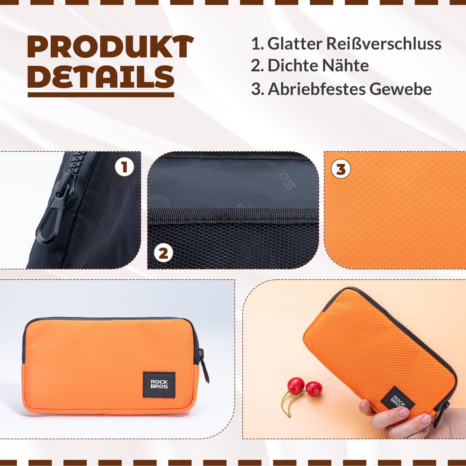 ROCKBROS Geldbörse Portemonnaie Geldbeutel Handytasche für Kreditkarte Schlüssel