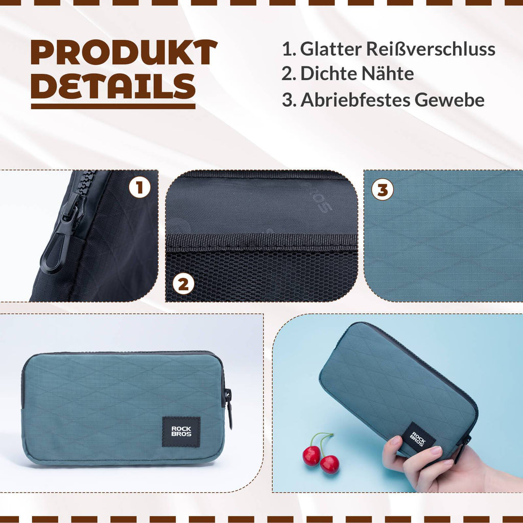 ROCKBROS Geldbörse Portemonnaie Geldbeutel Handytasche für Kreditkarte Schlüssel