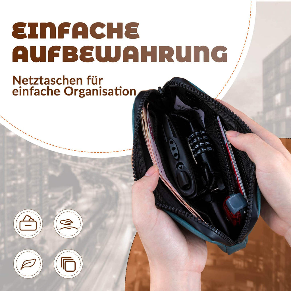 ROCKBROS Geldbörse Portemonnaie Geldbeutel Handytasche für Kreditkarte Schlüssel