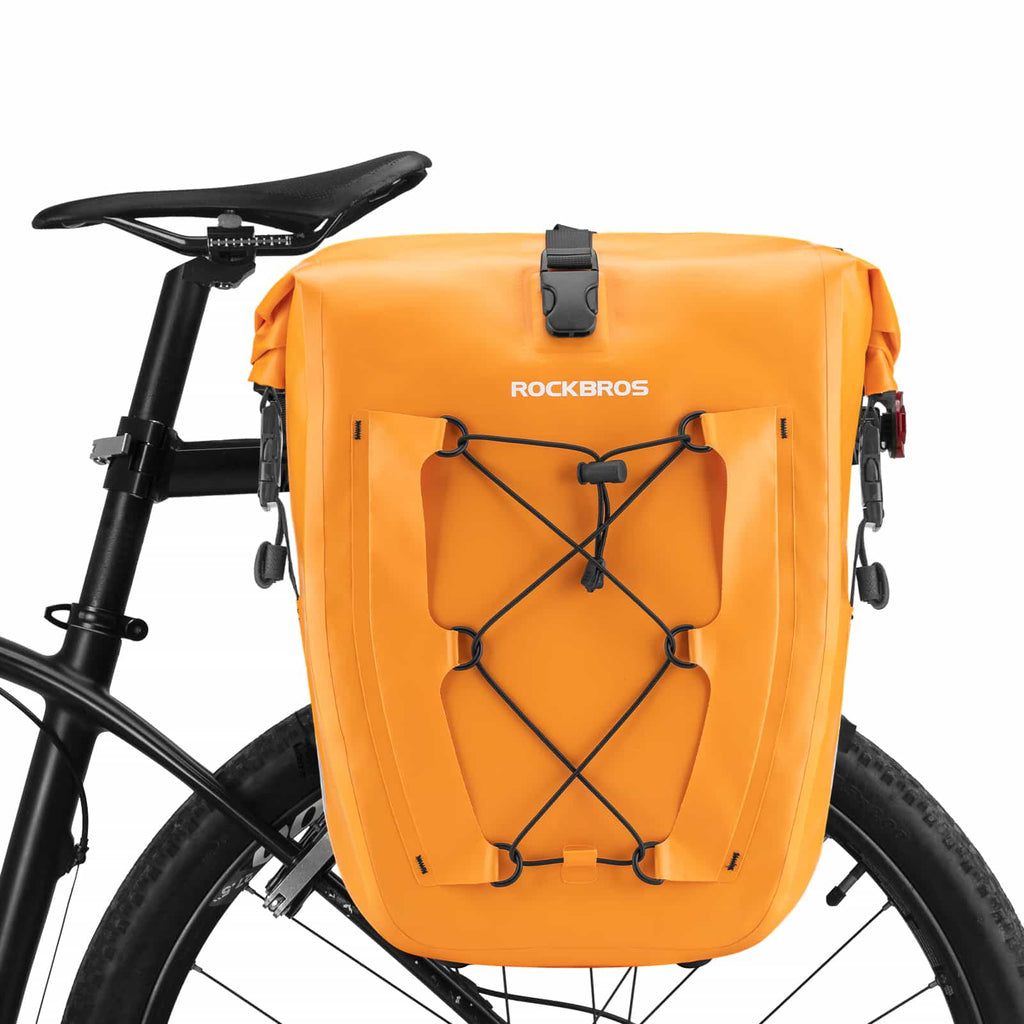 ROCKBROS Gepäckträgertasche 25L-32L 100 % wasserdicht mit Tragegriff