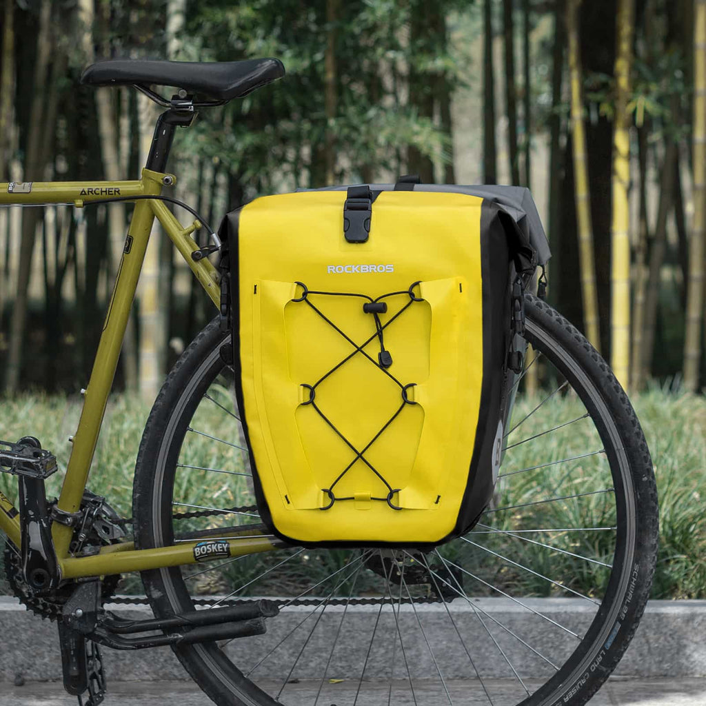 ROCKBROS Gepäckträgertasche 25L-32L 100 % wasserdicht mit Tragegriff