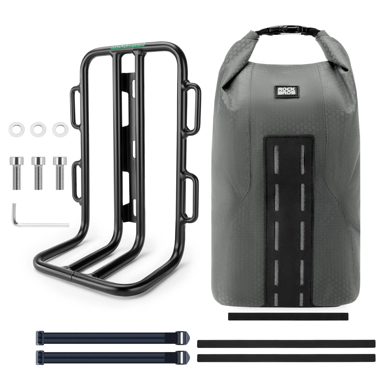 ROCKBROS Gepäckträgertasche Gepäckträger für Vordergabel 2,7 L, Wasserdicht