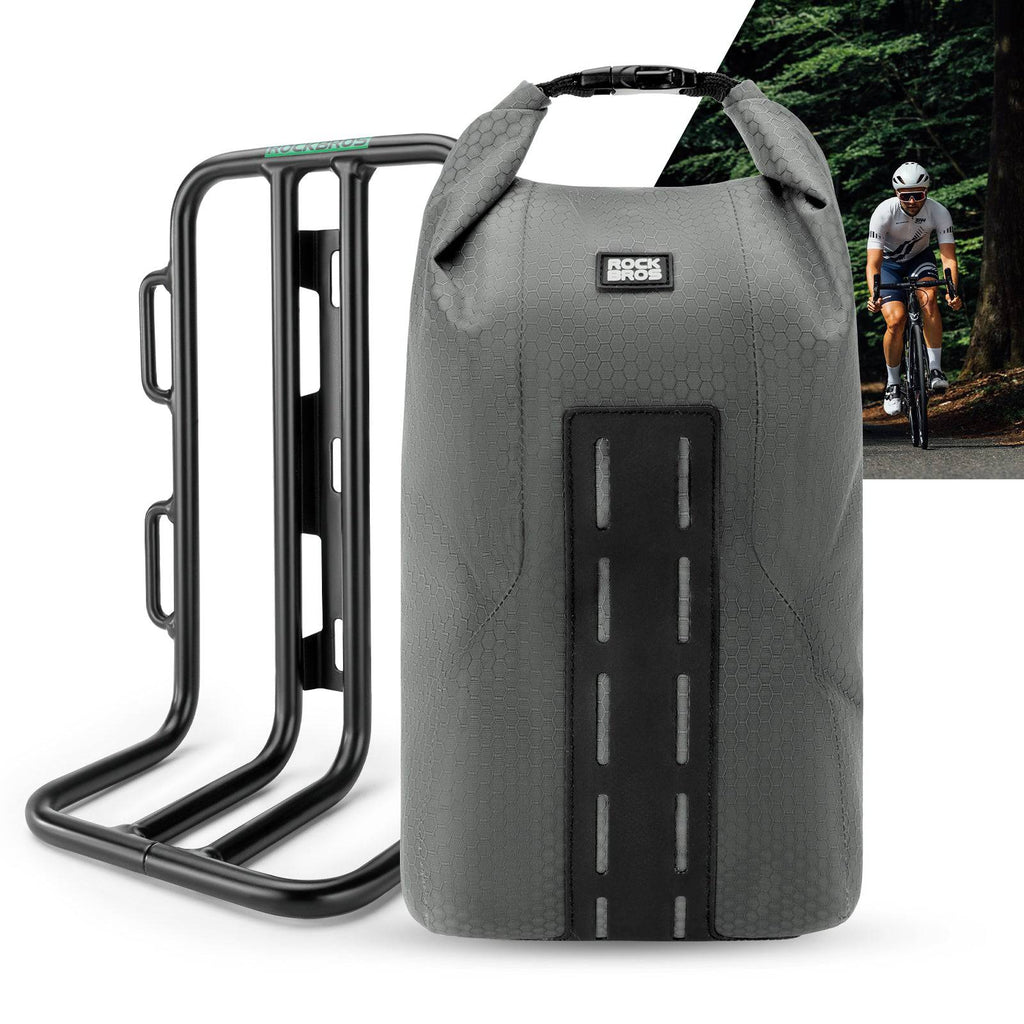 ROCKBROS Gepäckträgertasche Gepäckträger für Vordergabel 2,7 L, Wasserdicht